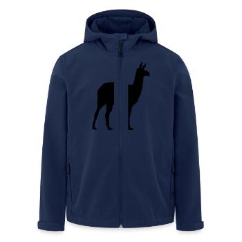 lama - Recycelte Männer Softshell-Jacke von Stanley/Stella - Navy - Vorne - AI Model Male 185 light (185cm)