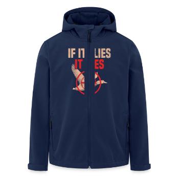 If It Flies It This Hunter Duck Hunt Gift Hunt - Men’s Recycled Softshell Jacket by Stanley/Stella - navy - Front - AI Model Male 185 light (185cm)