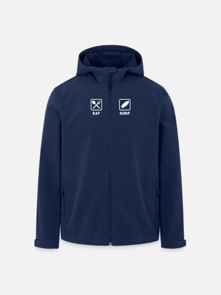 Surfer - Recycelte Männer Softshell-Jacke von Stanley/Stella - Navy