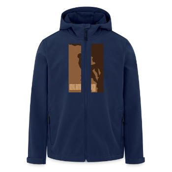 Escalade Climbing - Veste softshell homme en polyester recyclé Stanley/Stella - marine - Devant - AI Model Male 185 light (185cm)