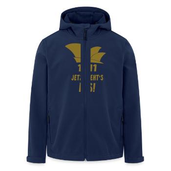 Karneval Fasching 11.11 T-shirt - Recycelte Männer Softshell-Jacke von Stanley/Stella - Navy - Vorne - AI Model Male 185 light (185cm)