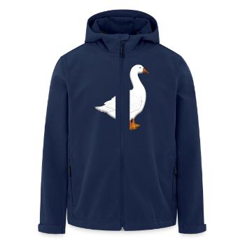 goose - Men’s Recycled Softshell Jacket by Stanley/Stella - navy - Front - AI Model Male 185 light (185cm)