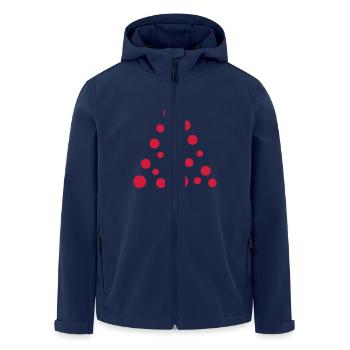 Christmas tree - Men’s Recycled Softshell Jacket by Stanley/Stella - navy - Front - AI Model Male 185 light (185cm)