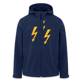Blitz - Recycelte Männer Softshell-Jacke von Stanley/Stella - Navy - Vorne - AI Model Male 185 light (185cm)