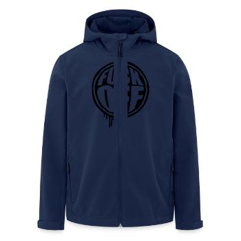 Fuck Off Kreis Graffiti - Men’s Recycled Softshell Jacket by Stanley/Stella - navy - Front - AI Model Male 185 light (185cm)