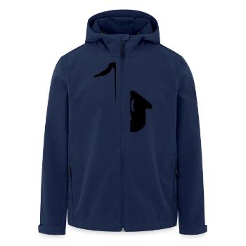 Saxophon - Recycelte Männer Softshell-Jacke von Stanley/Stella - Navy - Vorne - AI Model Male 185 light (185cm)