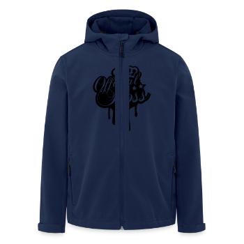 Cool Official Boss King Graffiti - Men’s Recycled Softshell Jacket by Stanley/Stella - navy - Front - AI Model Male 185 light (185cm)