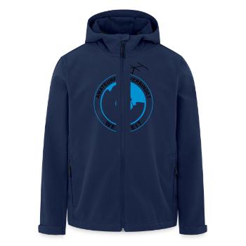 amateurfunk-verbindet - Recycelte Männer Softshell-Jacke von Stanley/Stella - Navy - Vorne - AI Model Male 185 light (185cm)