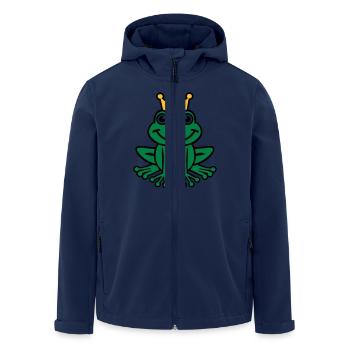 Frosch - Recycelte Männer Softshell-Jacke von Stanley/Stella - Navy - Vorne - AI Model Male 185 light (185cm)