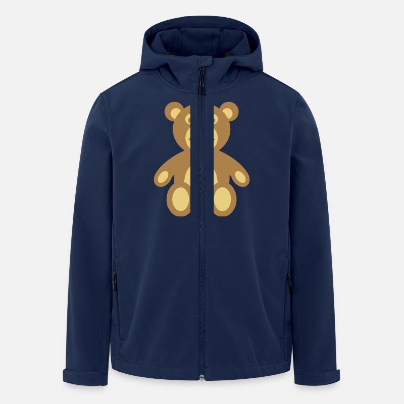 Teddy - Recycelte Männer Softshell-Jacke von Stanley/Stella - Navy