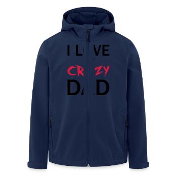Love Dad - Men’s Recycled Softshell Jacket by Stanley/Stella - navy - Front - AI Model Male 185 light (185cm)