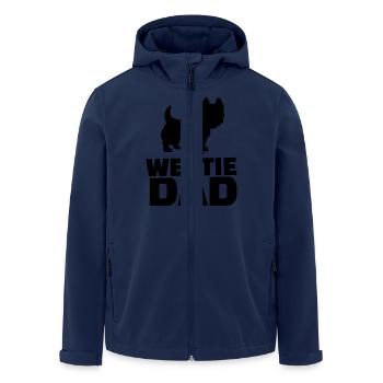 Westie Dad - Veste softshell homme en polyester recyclé Stanley/Stella - marine - Devant - AI Model Male 185 light (185cm)