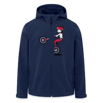 enfant motard moto - Veste softshell homme en polyester recyclé Stanley/Stella - marine - Devant - AI Model Male 185 light (185cm)