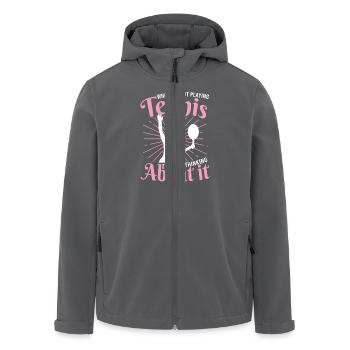 Tennis Frauen T-Shirt Wenn ich nicht gerade Tennis - Recycelte Männer Softshell-Jacke von Stanley/Stella - Anthrazit - Vorne - AI Model Male 185 light (185cm)
