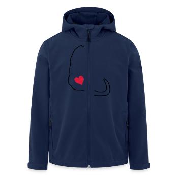 Chat - Veste softshell homme en polyester recyclé Stanley/Stella - marine - Devant - AI Model Male 185 light (185cm)