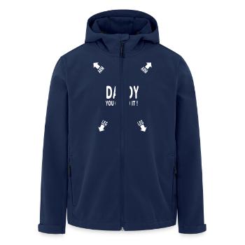 Tu peux le faire ! - Veste softshell homme en polyester recyclé Stanley/Stella - marine - Devant - AI Model Male 185 light (185cm)