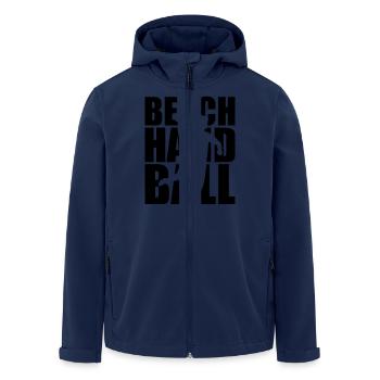 Beachhandball - Recycelte Männer Softshell-Jacke von Stanley/Stella - Navy - Vorne - AI Model Male 185 light (185cm)
