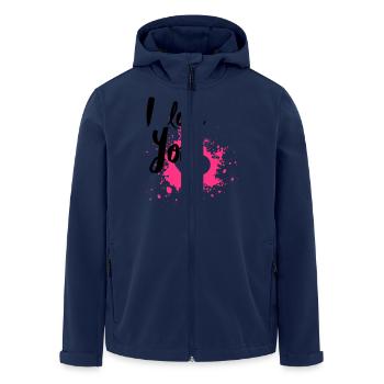 I Love You - Veste softshell homme en polyester recyclé Stanley/Stella - marine - Devant - AI Model Male 185 light (185cm)