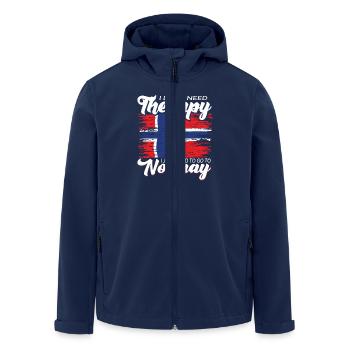 Norway T-Shirt I do not need any therapy - Men’s Recycled Softshell Jacket by Stanley/Stella - navy - Front - AI Model Male 185 light (185cm)