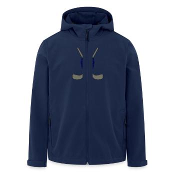 Ice hockey mask - Men’s Recycled Softshell Jacket by Stanley/Stella - navy - Front - AI Model Male 185 light (185cm)