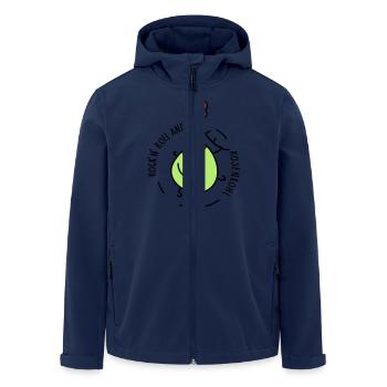 Rock and Roll - Recycelte Männer Softshell-Jacke von Stanley/Stella - Navy - Vorne - AI Model Male 185 light (185cm)