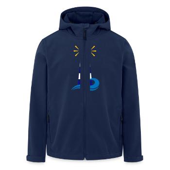 phare - Veste softshell homme en polyester recyclé Stanley/Stella - marine - Devant - AI Model Male 185 light (185cm)