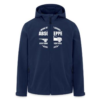 Wenn ich nicht gerade abschleppe - Recycelte Männer Softshell-Jacke von Stanley/Stella - Navy - Vorne - AI Model Male 185 light (185cm)