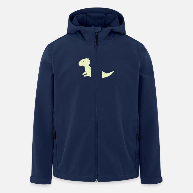 kinder Dino - Recycelte Männer Softshell-Jacke von Stanley/Stella - Navy