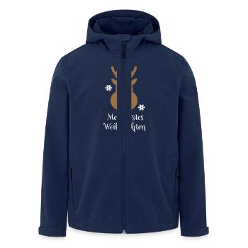Mon premier noel - Veste softshell homme en polyester recyclé Stanley/Stella - marine - Devant - AI Model Male 185 light (185cm)