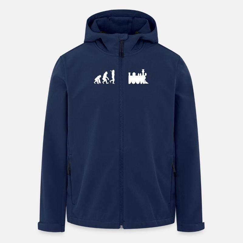 Locomotive Evolution - Men’s Recycled Softshell Jacket by Stanley/Stella - navy