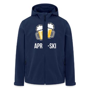 Après-Ski (Apres Ski Bière / Sport D'Hiver / 3C) - Veste softshell homme en polyester recyclé Stanley/Stella - marine - Devant - AI Model Male 185 light (185cm)