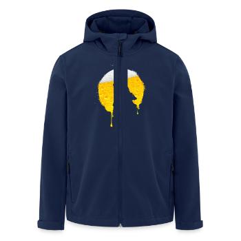 Howling Wolf beer JGA bachelor party - Men’s Recycled Softshell Jacket by Stanley/Stella - navy - Front - AI Model Male 185 light (185cm)