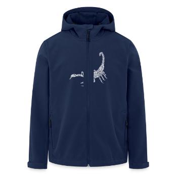 Scorpion - Men’s Recycled Softshell Jacket by Stanley/Stella - navy - Front - AI Model Male 185 light (185cm)