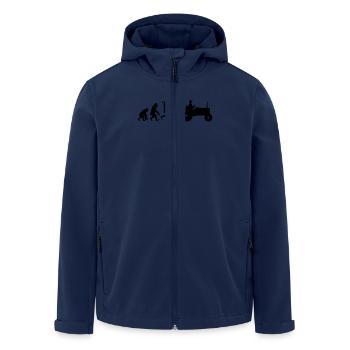 Evolution des agriculteurs - Veste softshell homme en polyester recyclé Stanley/Stella - marine - Devant - AI Model Male 185 light (185cm)