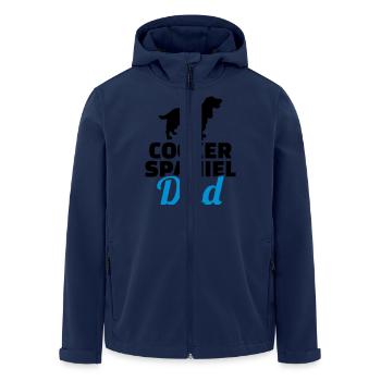 Cocker Spaniel - Men’s Recycled Softshell Jacket by Stanley/Stella - navy - Front - AI Model Male 185 light (185cm)