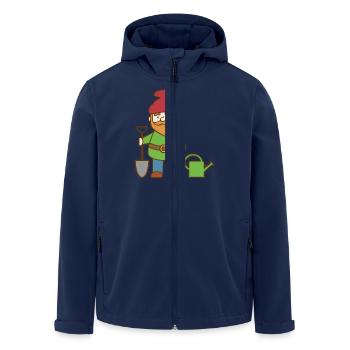 nain de jardin - Veste softshell homme en polyester recyclé Stanley/Stella - marine - Devant - AI Model Male 185 light (185cm)