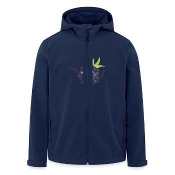 Blackberry - Veste softshell homme en polyester recyclé Stanley/Stella - marine - Devant - AI Model Male 185 light (185cm)