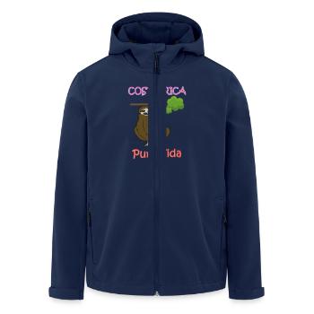 Costa Rica - Men’s Recycled Softshell Jacket by Stanley/Stella - navy - Front - AI Model Male 185 light (185cm)