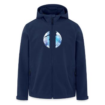 Handball, nur der Sieg zählt - Recycelte Männer Softshell-Jacke von Stanley/Stella - Navy - Vorne - AI Model Male 185 light (185cm)