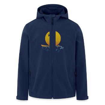 sup girl - Recycelte Männer Softshell-Jacke von Stanley/Stella - Navy - Vorne - AI Model Male 185 light (185cm)