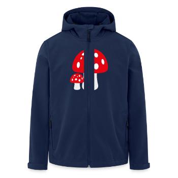 Toadstool - Men’s Recycled Softshell Jacket by Stanley/Stella - navy - Front - AI Model Male 185 light (185cm)