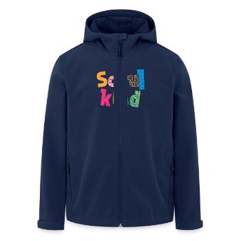 Scolarité des écoliers - Veste softshell homme en polyester recyclé Stanley/Stella - marine - Devant - AI Model Male 185 light (185cm)