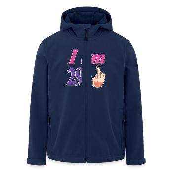30th Birthday Funny Gift For Women Turning 29+ - Men’s Recycled Softshell Jacket by Stanley/Stella - navy - Front - AI Model Male 185 light (185cm)