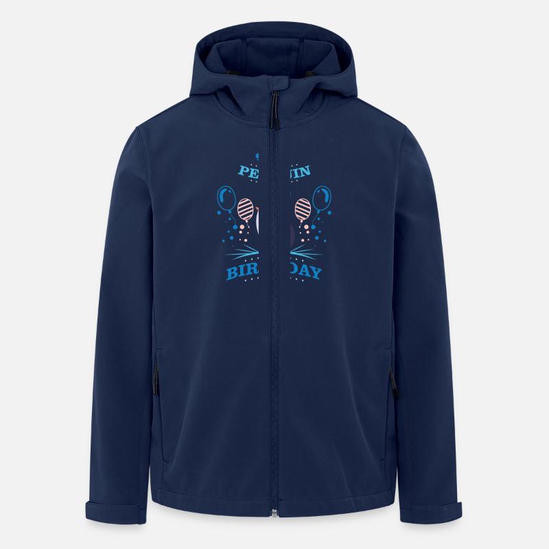 Pinguin Geburtstag 1 - Recycelte Männer Softshell-Jacke von Stanley/Stella - Navy