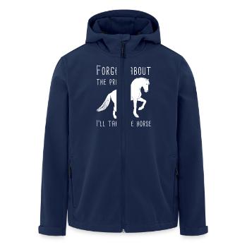 Ich liebe mein Pferd Geschenk / Design - Recycelte Männer Softshell-Jacke von Stanley/Stella - Navy - Vorne - AI Model Male 185 light (185cm)