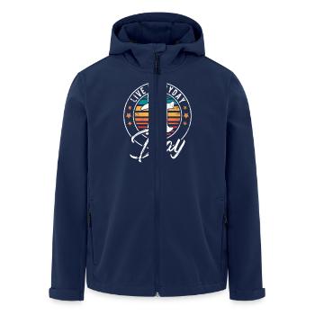 Sweet Pi Day 3.14 - Pi Day - Cadeau Happy Pi Day - Veste softshell homme en polyester recyclé Stanley/Stella - marine - Devant - AI Model Male 185 light (185cm)