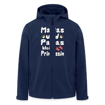 Kleine Prinzessin - Recycelte Männer Softshell-Jacke von Stanley/Stella - Navy - Vorne - AI Model Male 185 light (185cm)