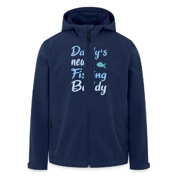 Daddy's new fishing buddy - Men’s Recycled Softshell Jacket by Stanley/Stella - navy - Front - AI Model Male 185 light (185cm)