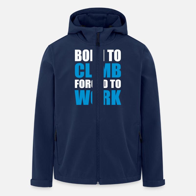 grimper - Veste softshell homme en polyester recyclé Stanley/Stella - marine