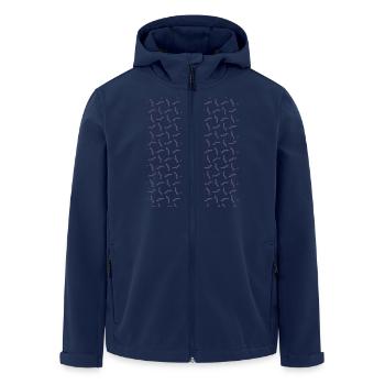 Chauve-souris Halloween - Veste softshell homme en polyester recyclé Stanley/Stella - marine - Devant - AI Model Male 185 light (185cm)